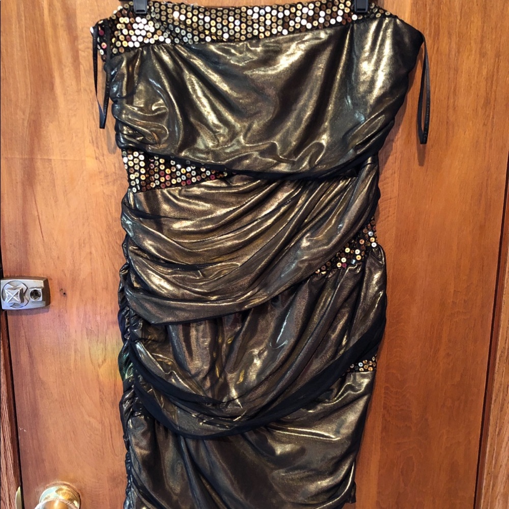 Strapless cocktail dress